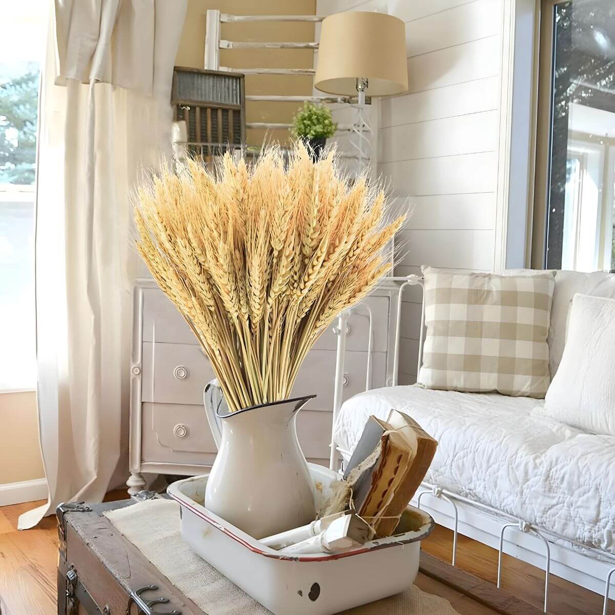 Bukiet z suszonej pszenicy - naturalna dekoracja do domu